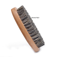 Natural Boar Bristle Horse Hair Bamboo Black Beard Brush Comb Set